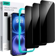 ESR Privacy Screen Protector, Compatible with iPhone 16 Plus, 3 Pack - Glass Screen Protector