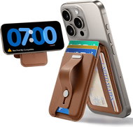 ESR Grip Wallet Stand (HaloLock) Tan Suede -  MagSafe Wallet
