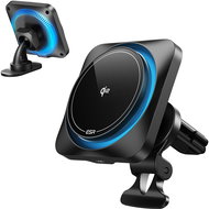 ESR Qi2 Wireless Car Charger with CryoBoost (HaloLock) Frosted Onyx - Car Charger