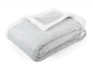 Essex Blanket - microfiber blanket with lambskin SPARK light grey 150x200 cm - Bed Cover