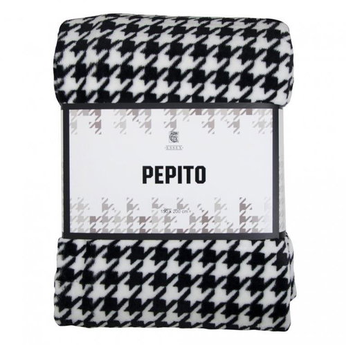 Essex Microfibre Blanket PEPITO 150x200cm Black/White - Blanket - Main image