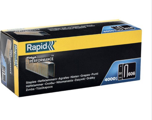 RAPID Spony 606/30 mm, 4 000 ks, škatuľka - Spony do sponkovačky - Hlavný obrázok