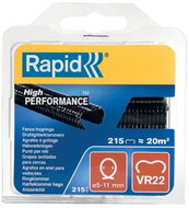 RAPID Clips VR22/5-11mm, 215pcs, steel-black PET coating, blister - Fence Staples