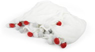 Essex Sphere white/red, microfiber, 150 × 200 cm - Blanket