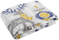 Essex Christmas microfiber blanket Festive pets grey, 130 × 170 cm - Blanket