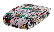 Essex Christmas microfiber blanket Santa cat grey, 150 × 200 cm - Blanket