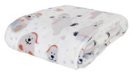 Essex Christmas microfiber blanket Snowy pets white, 150 × 200 cm - Blanket