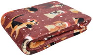 Essex Christmas microfiber blanket Winter fellows red, 150 × 200 cm - Blanket