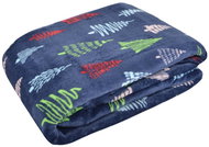 Essex Christmas microfiber blanket Winter vibes blue, 150 × 200 cm - Blanket