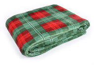 Essex Christmas microfiber blanket Winter vibes green, 150 × 200 cm - Blanket