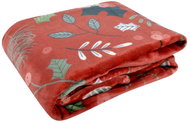 Essex Christmas microfiber blanket Xmas time red motif B, 150 × 200 cm - Blanket
