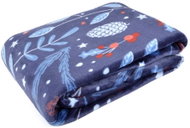 Essex Christmas microfiber blanket Xmas time blue motif E, 150 × 200 cm - Blanket