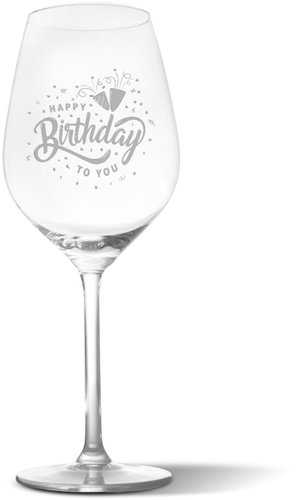 SABLIO - Happy birthday to you 2 350 ml - Glass - Main image