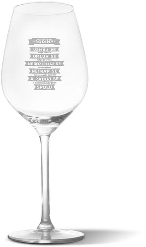 SABLIO - Rules of our family 350 ml - Glass - Main image