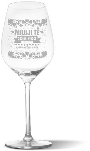 SABLIO - I love you 365 days a year 350 ml - Glass - Main image