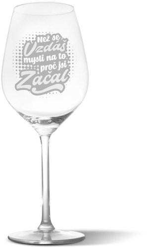 SABLIO - Before you give up, think about why you started 350 ml - Glass - Main image