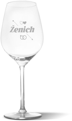 SABLIO - Groom arrow 350 ml - Glass - Main image