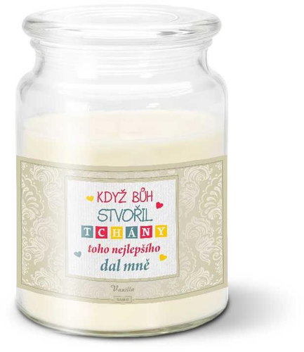 SABLIO - Když Bůh stvořil tchány 500 g - Svíčka - Main image