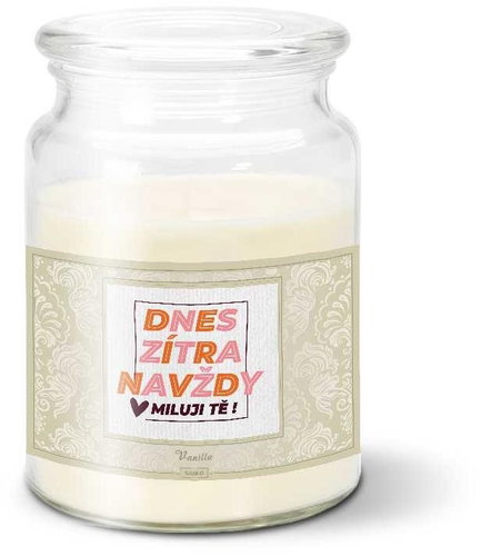 SABLIO - Dnes, zítra, navždy 500 g - Svíčka - Main image