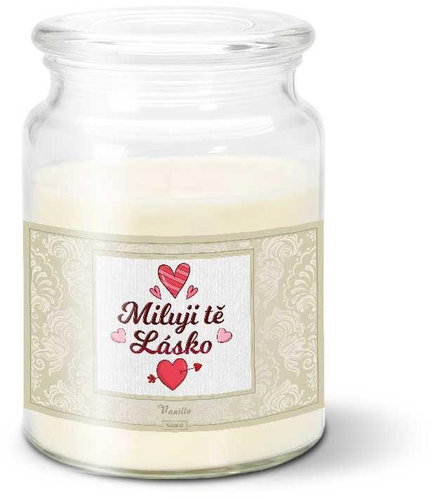 SABLIO - Miluji tě, lásko 500 g - Svíčka - Main image