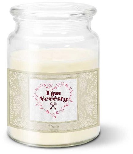 SABLIO - Tým nevěsty srdce 500 g - Svíčka - Main image