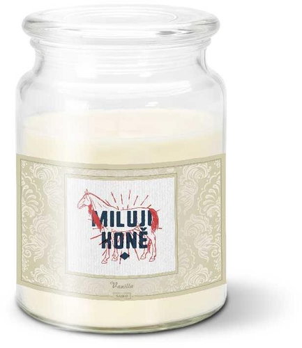 SABLIO - Miluji koně 500 g - Svíčka - Main image