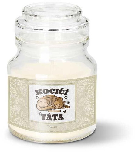 SABLIO - Kočičí táta 120 g - Svíčka - Main image