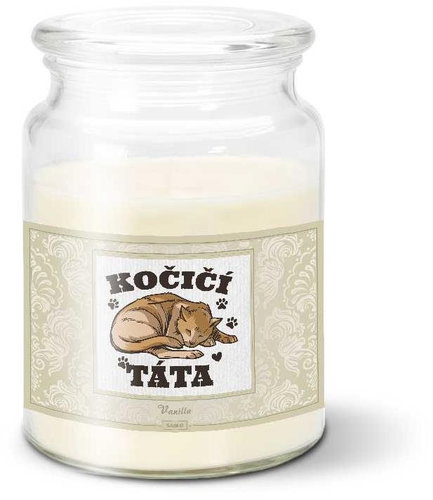 SABLIO - Kočičí táta 500 g - Svíčka - Main image