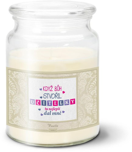SABLIO - Když Bůh stvořil učitelky 500 g - Svíčka - Main image