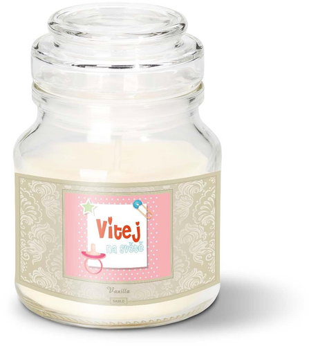 SABLIO - Vítej na světě 3 120 g - Svíčka - Main image