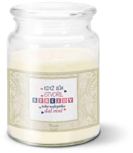 SABLIO - Když Bůh stvořil strejdy 500 g - Svíčka - Main image