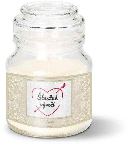 SABLIO - Šťastné výročí 120 g - Svíčka - Main image