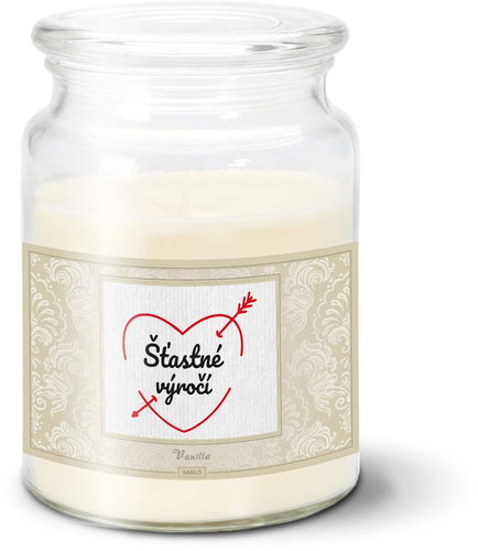 SABLIO - Šťastné výročí 500 g - Svíčka - Main image
