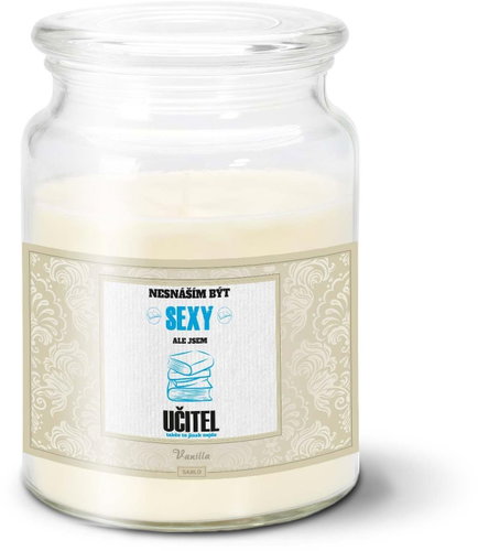 SABLIO - Nesnáším být sexy, ale jsem učitel 500 g - Svíčka - Main image