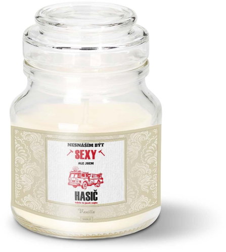 SABLIO - Nesnáším být sexy, ale jsem hasič 120 g - Svíčka - Main image