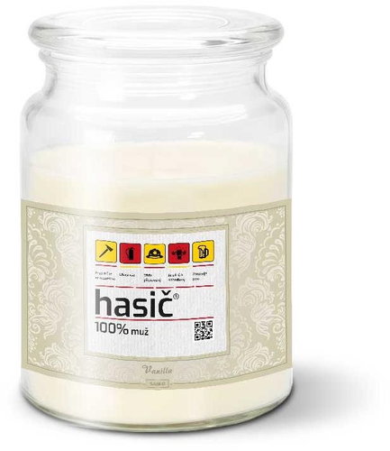 SABLIO - Hasič 500 g - Svíčka - Main image