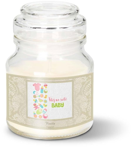 SABLIO - Vítej na světě, baby 120 g - Svíčka - Main image