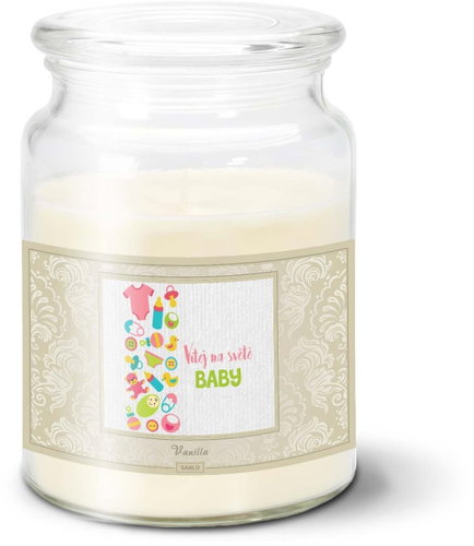 SABLIO - Vítej na světě, baby 500 g - Svíčka - Main image