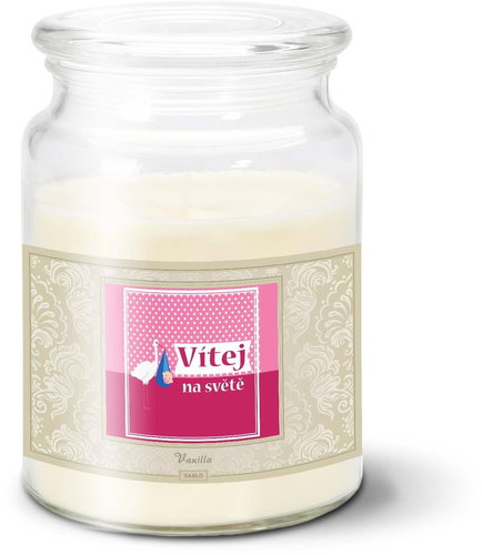 SABLIO - Vítej na světě 4 500 g - Svíčka - Main image