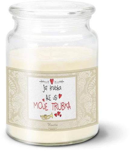 SABLIO - Jsi trubka, ale jsi moje trubka 500 g - Svíčka - Main image