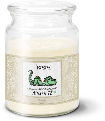 SABLIO - Dinosaurus 500 g - Svíčka - Main image