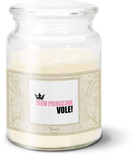 SABLIO - Jsem princezna, vole! 500 g - Svíčka - Main image