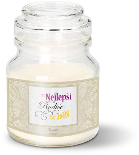 SABLIO - Ti nejlepší rodiče na světě 120 g - Svíčka - Main image