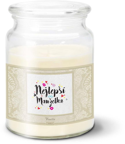 SABLIO - Nejlepší manželka 500 g - Svíčka - Main image