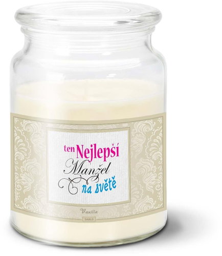 SABLIO - Ten nejlepší manžel na světě 500 g - Svíčka - Main image