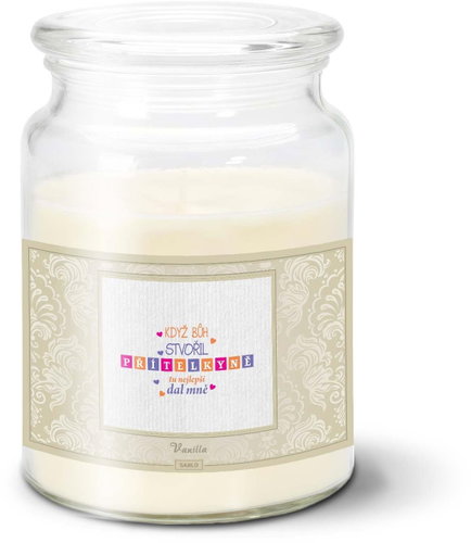 SABLIO - Když Bůh stvořil přítelkyně 500 g - Svíčka - Main image