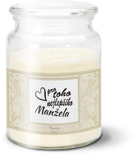 SABLIO - Pro toho nejlepšího manžela 500 g - Svíčka - Main image