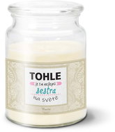 SABLIO - Tohle je ta nejlepší sestra na světě 500 g - Svíčka