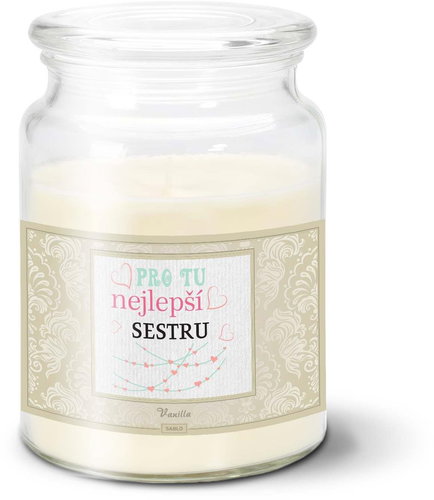 SABLIO - Pro tu nejlepší sestru 500 g - Svíčka - Main image