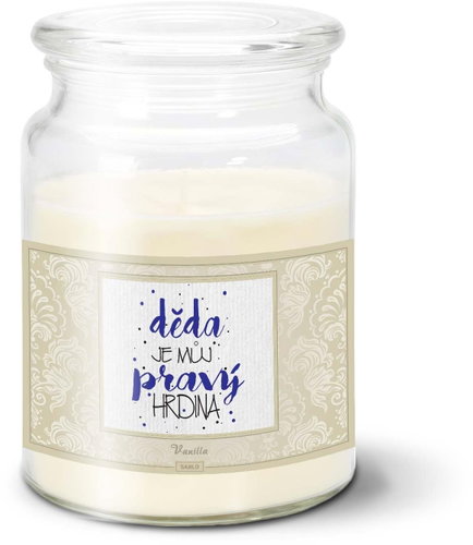SABLIO - Děda je můj pravý hrdina 500 g - Svíčka - Main image
